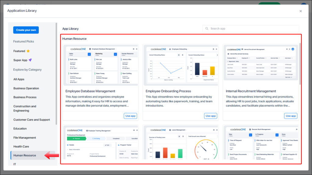 Human Resources templates