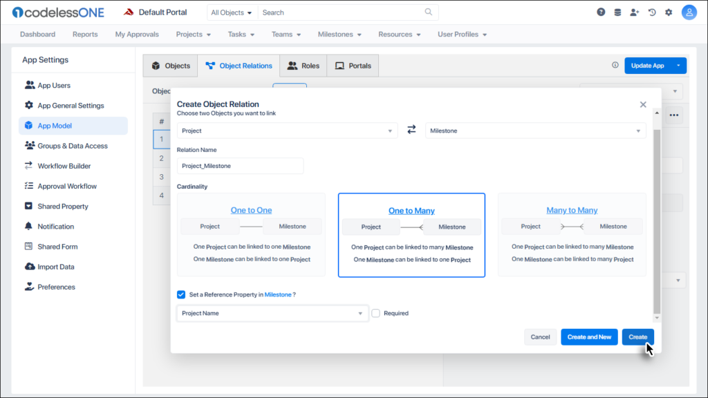 Complete object linking process