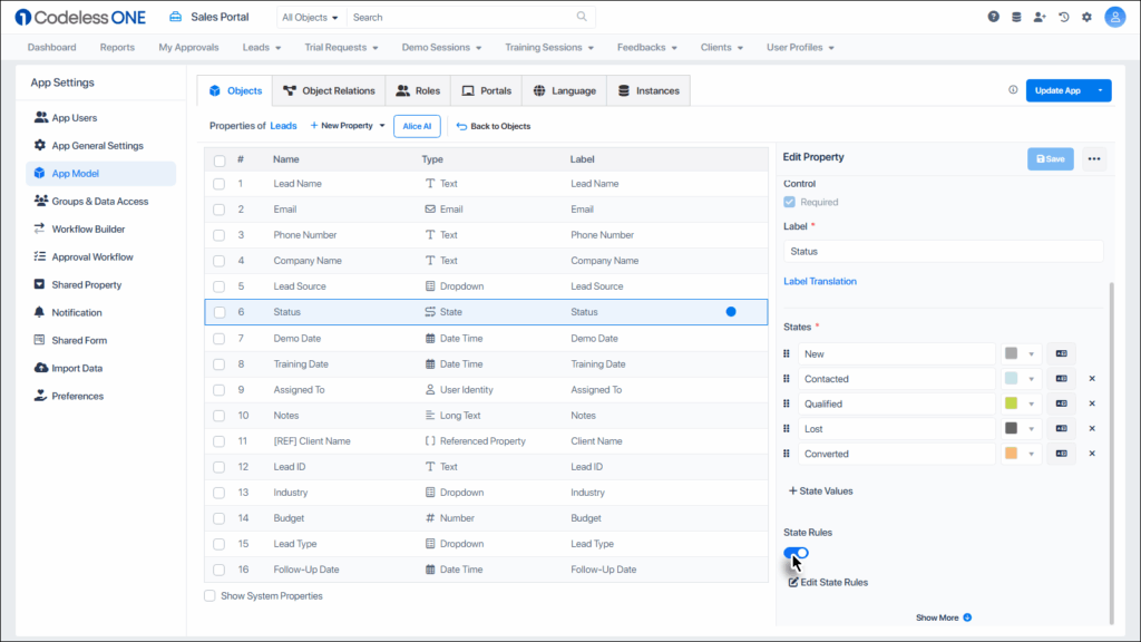 Enable Toggle Button