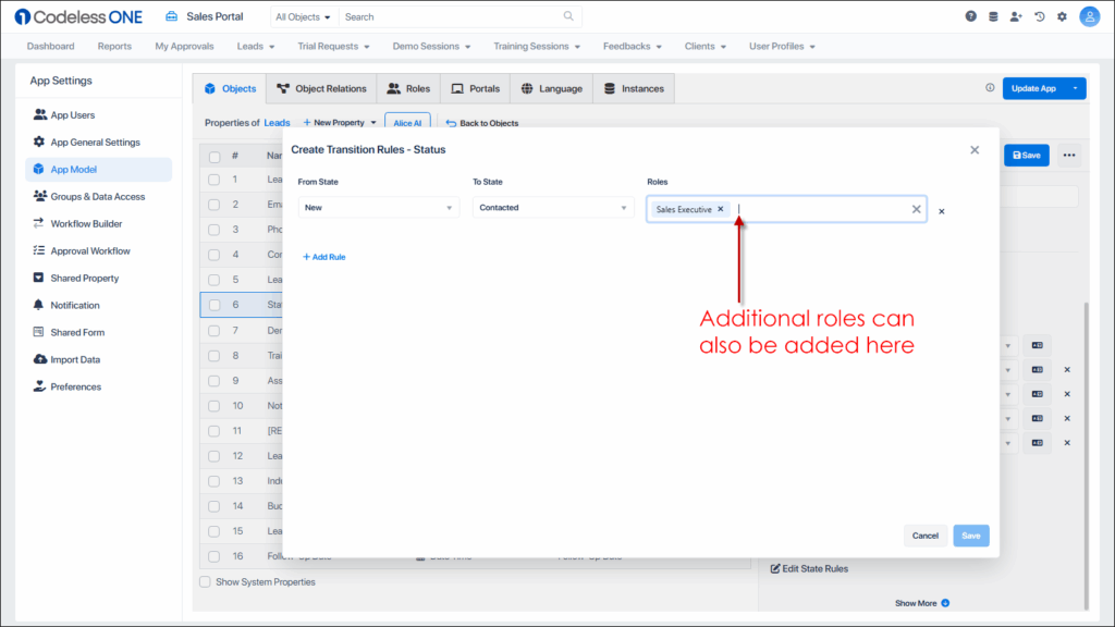 Select Sales Representative from Dropdown