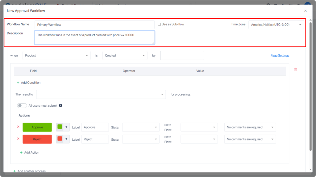 Set header data