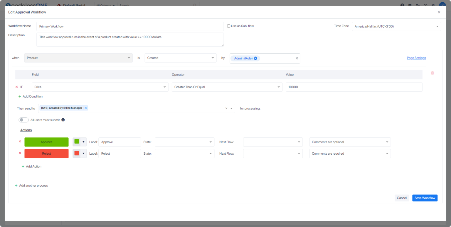 Approval Workflow: An introduction - Codeless ONE
