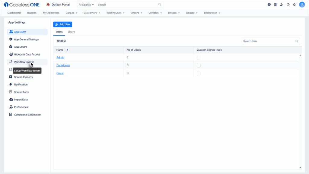 Invoke Workflow Builder