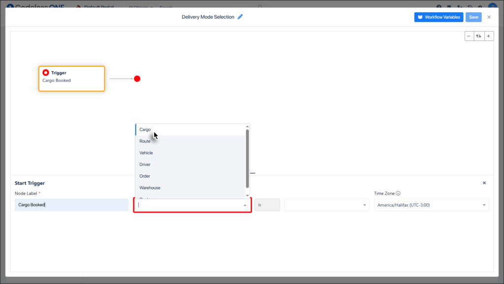 Select desired object