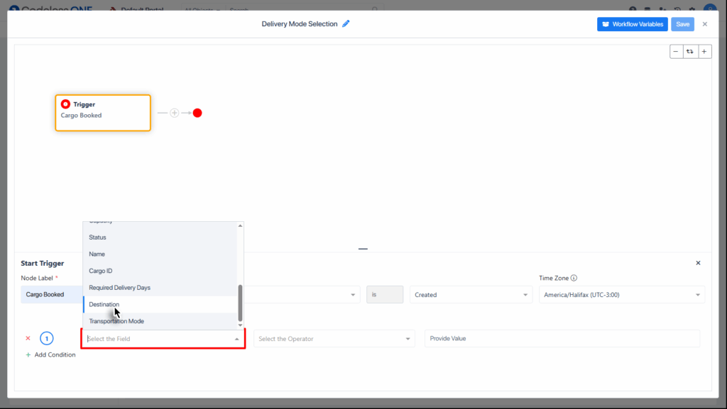 Select relevant field