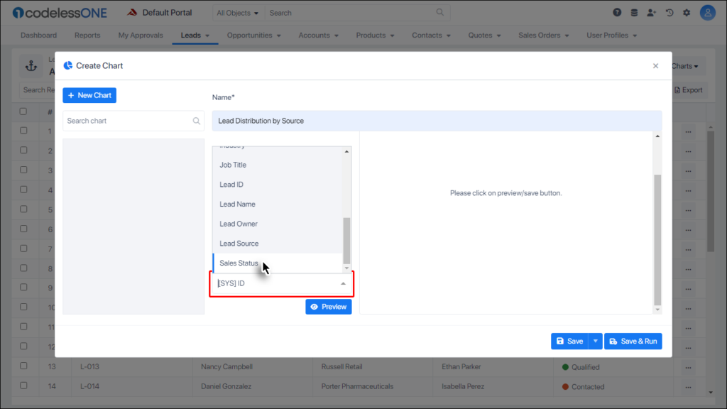 Select the desired Aggregate Property