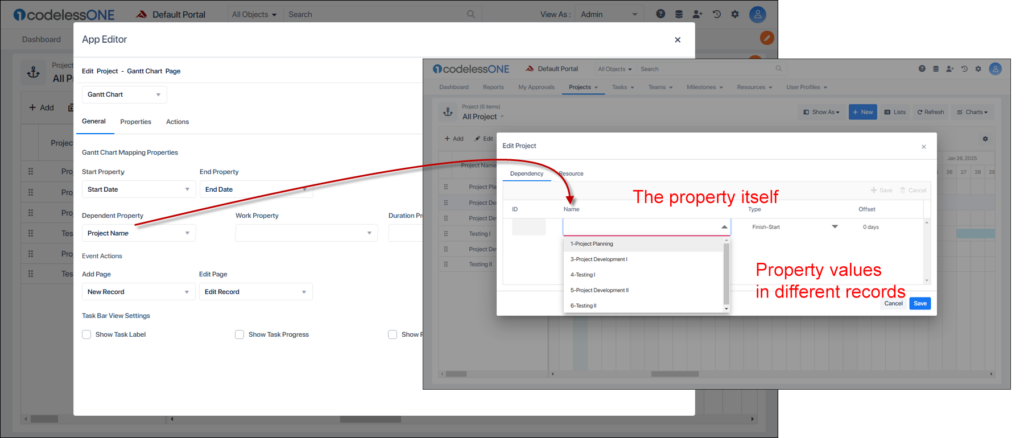 Dependant Property Mapping