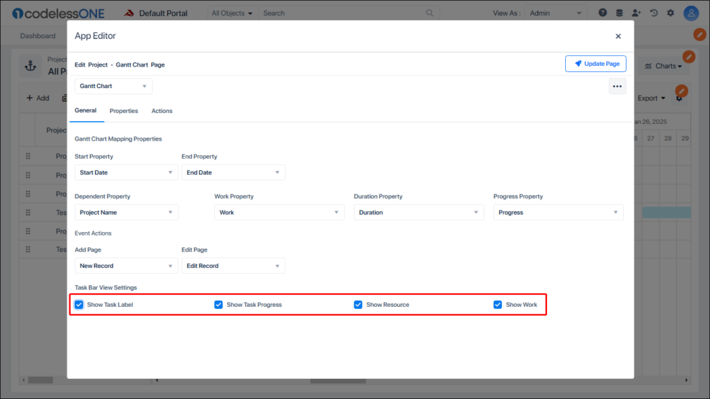 Enable the Task Bar View Settings