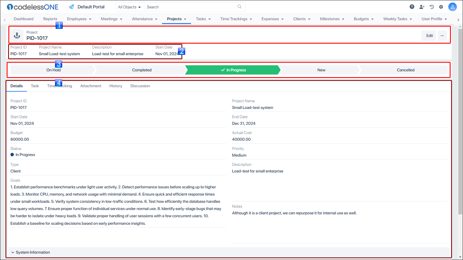 Details View Page - Codeless ONE