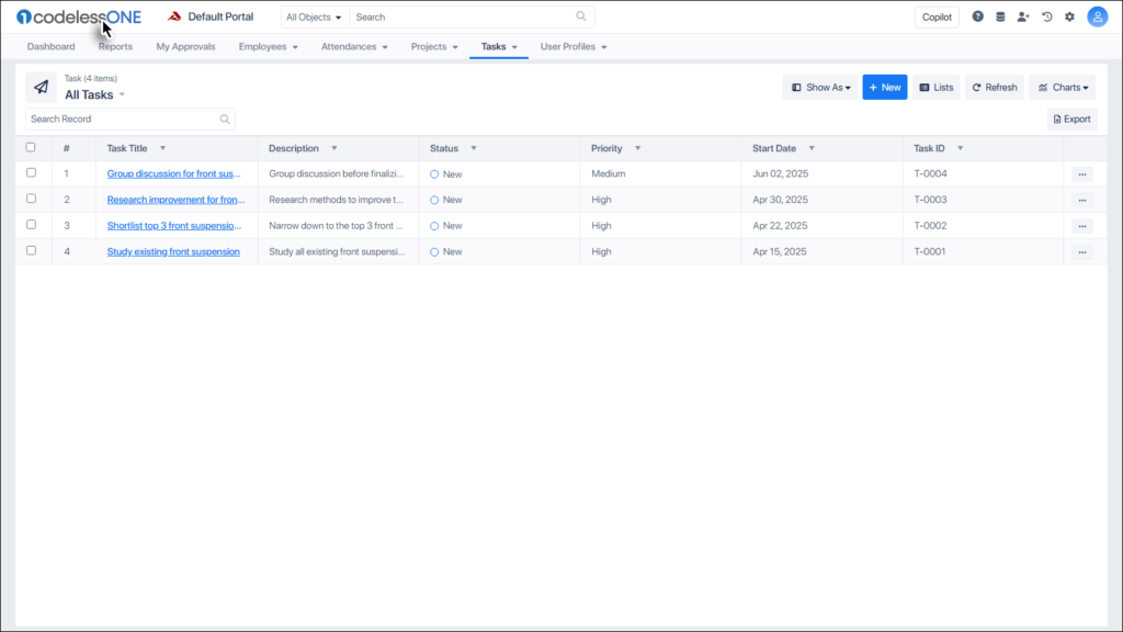 Go to Workspace page