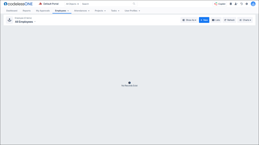 Tenant App cloned from the Master app is displayed