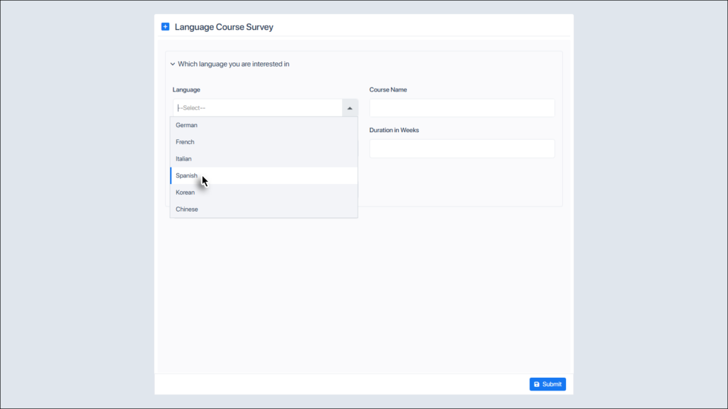Filling the Shared Form