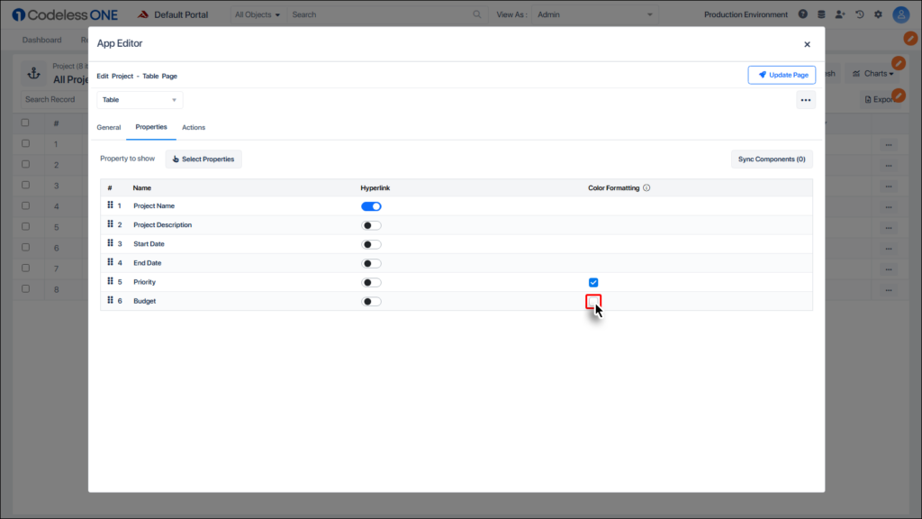 Enable the checkbox