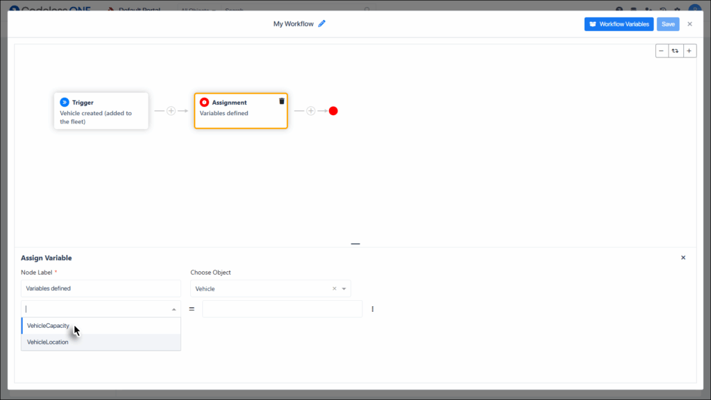 Select the desired variable