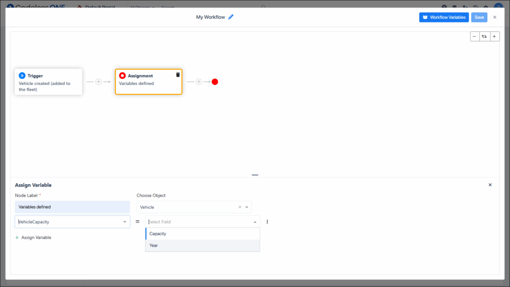 select the desired property